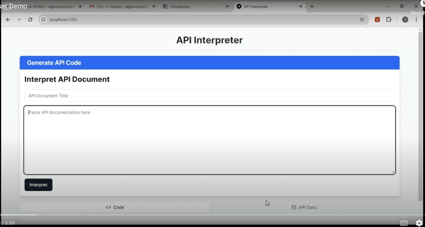 API Parser: Interpreting API documentation, generating code